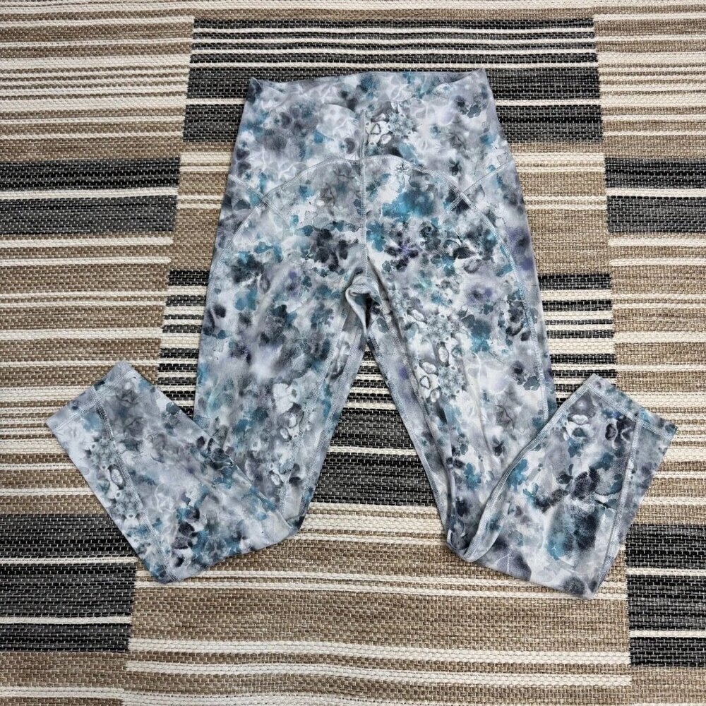 Lululemon Women's Unlimit High Rise Tight Crop Leggings Kaleidofloral Multi z 8